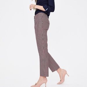 Boden Checkered Trousers - Red and Blue